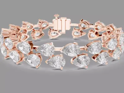 Diamond Bracelet  3D print model