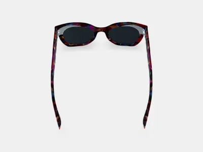 Augusta Sunglasses in Confetti Tortoise 3D model
