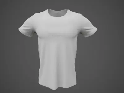 T-Shirt Male PBR Game-ready Low-poly 3D model
