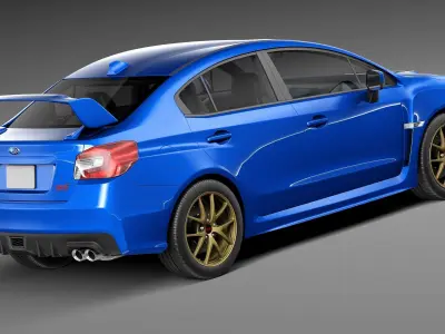 Subaru Impreza WRX STI 2015 3D model