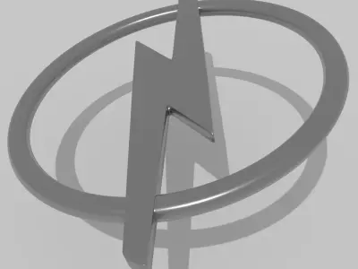 Opel emblem Low-poly 3D model