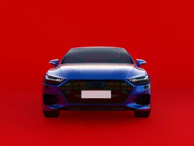 Audi A7 Sportback 2018 3D model Low-poly 3D model