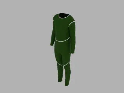Sport Suit Low-poly 3D model