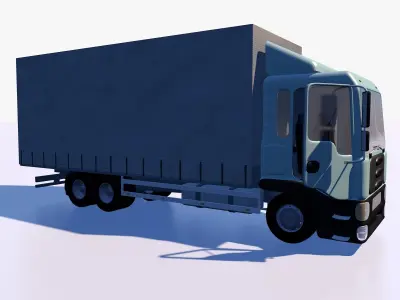 Awning cargo truck 3D model