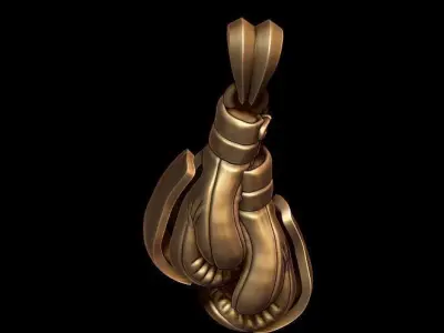 boxing gloves pendant 3D print model