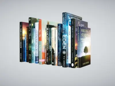 Books Fantasy Low-poly 3D model