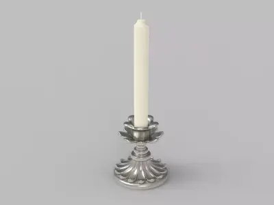 Candlestick - Candle 2 3D model