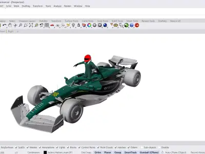 Aston Martin AMR25 3D model