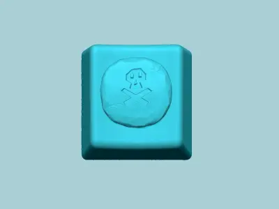 KeyCap - Runescape Death Rune - Decorative KeyCaps 3D print model