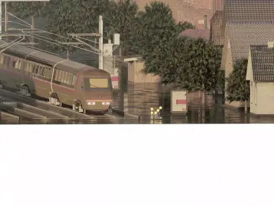 TRAIN CLASS 370 3D model