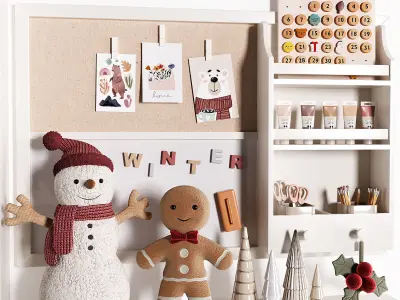 Pottery Barn and West elm Cameron Wall Organizer For kids 3D model