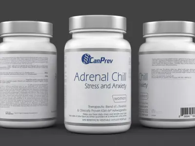 CanPrev Adrenal Chill Stress and Anxiety Capsules 3D model