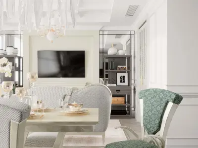 Livingroom Art Decor Low-poly 3D model