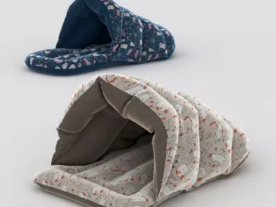 A bed-slipper for cats and dogs 3D model