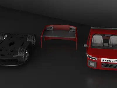 Toy car 3D model