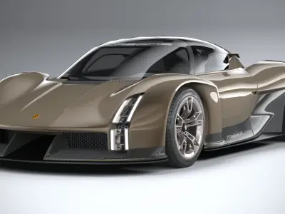 Porsche Mission X Concept 2023 3D model