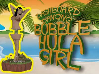 Dashboard Dancing Bobble Hula Girl 3D print model