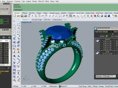 women ring Free 3D print model