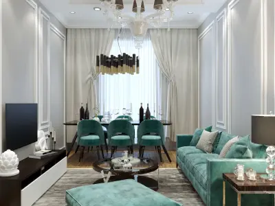 Apartments36 interior design of bedroom 3D model