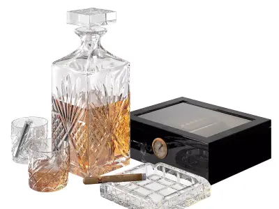 Whiskey And Sigars 3D model