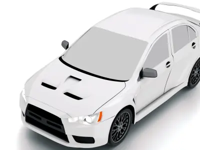Mitsubishi Lancer Evo X 3D model
