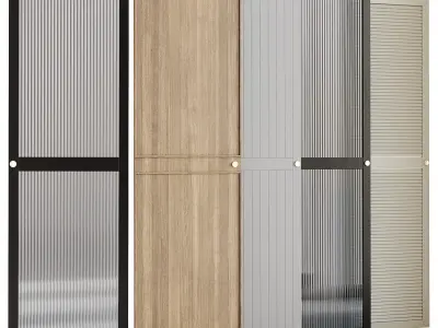 Wardrobe doors collection 3D model