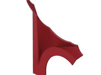 Plastic Premium Car Fender Toy 3D model