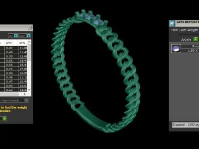  ring code 345 3D print model