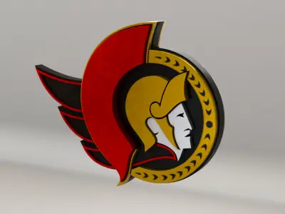 NHL Ottawa Senators Team Logo 3D model