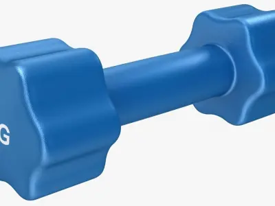 Dumbbell 6kg Low-poly 3D model
