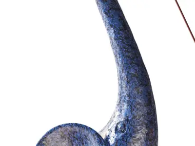 Set of decorative elephants 3D model