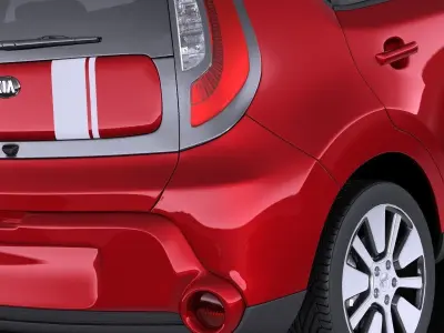 Kia Soul 2016 VRAY 3D model
