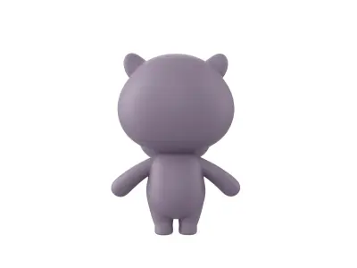 Character137 Rigged Hippo 3D model