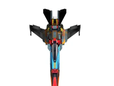 Sci Fi ship W-A-13  Free low-poly 3D model
