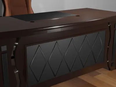 Luxury  office desk  3D model