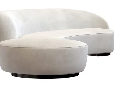 Vladimir Kagan Curved Sofa for Directional 3D model