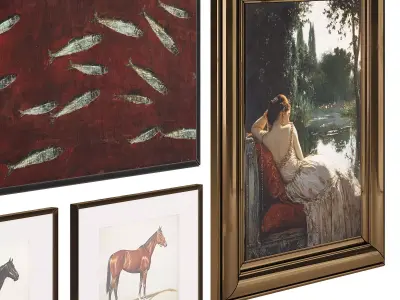 Set of Classical Pictures 001 3D model