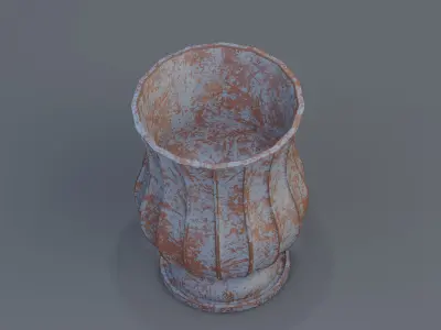 Garden urn planter55 3D model