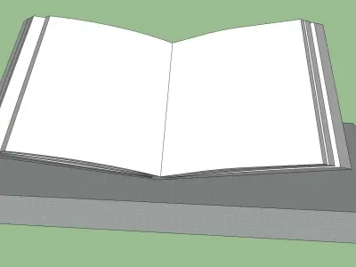 book sculpture sketchup model 3D model