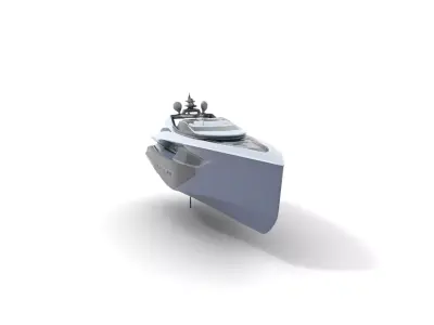 Sleek Yacht Luxury model pack Low-poly 3D model