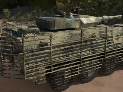 Armoured combat vehicle 3D model