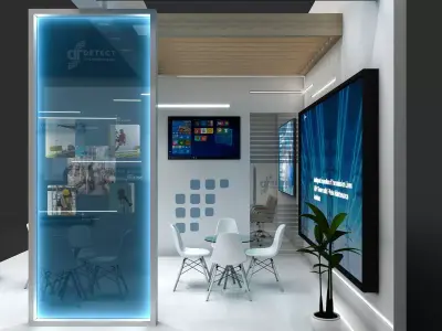 Stall Exhibition 3D model purchase