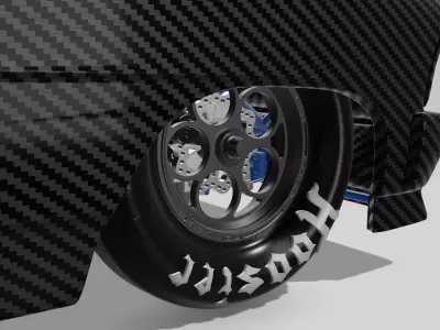 1967 Nova PROMOD Wheel N tire set Weld Magnum 3D print model