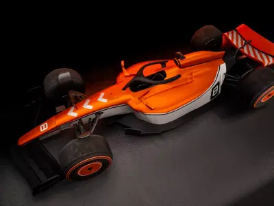 F1 3D model Low-poly 3D model