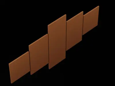Geometrical Furniture Design  Low-poly 3D model buy