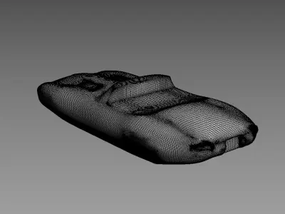 The silhouette of the car 2012 Eagle Speedster 3D print model
