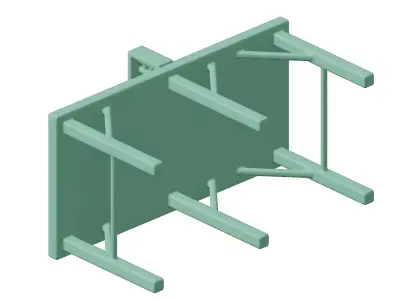 Plastic Exquisite Table Tennis Toy 3D model