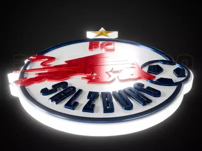 FC Red Bull Salzburg logo  - Cinematic - 3D print 3D model