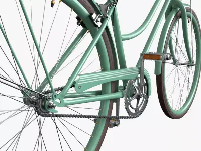 Retro bicycle 3D model