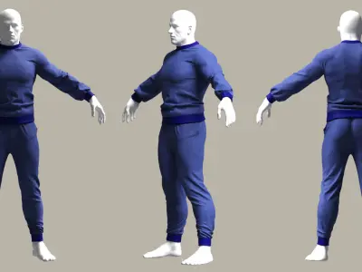 Sport Suit FBX OBJ Free 3D model